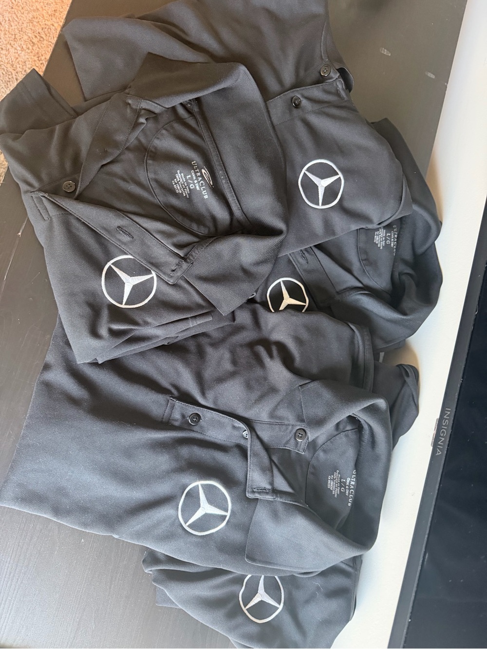 Mercedes-Benz Black Logo Polo Shirt size L